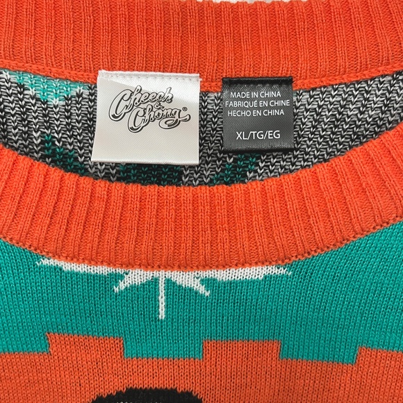 NWOT Ugly Christmas Sweater Merry Kushmas Cheech and Chong Men's XL - Picture 5 of 9